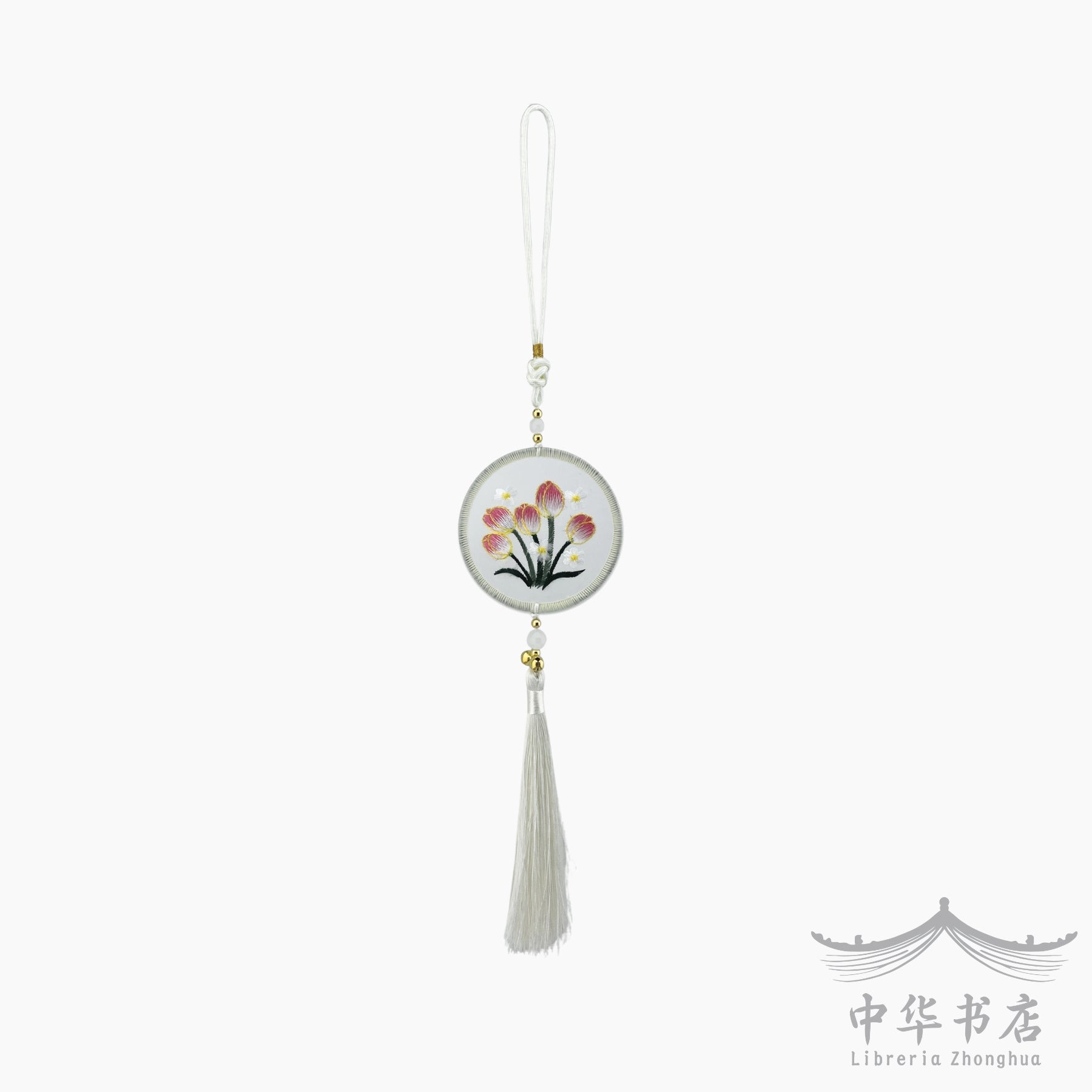 Colgante decorativo de tela - tulipán