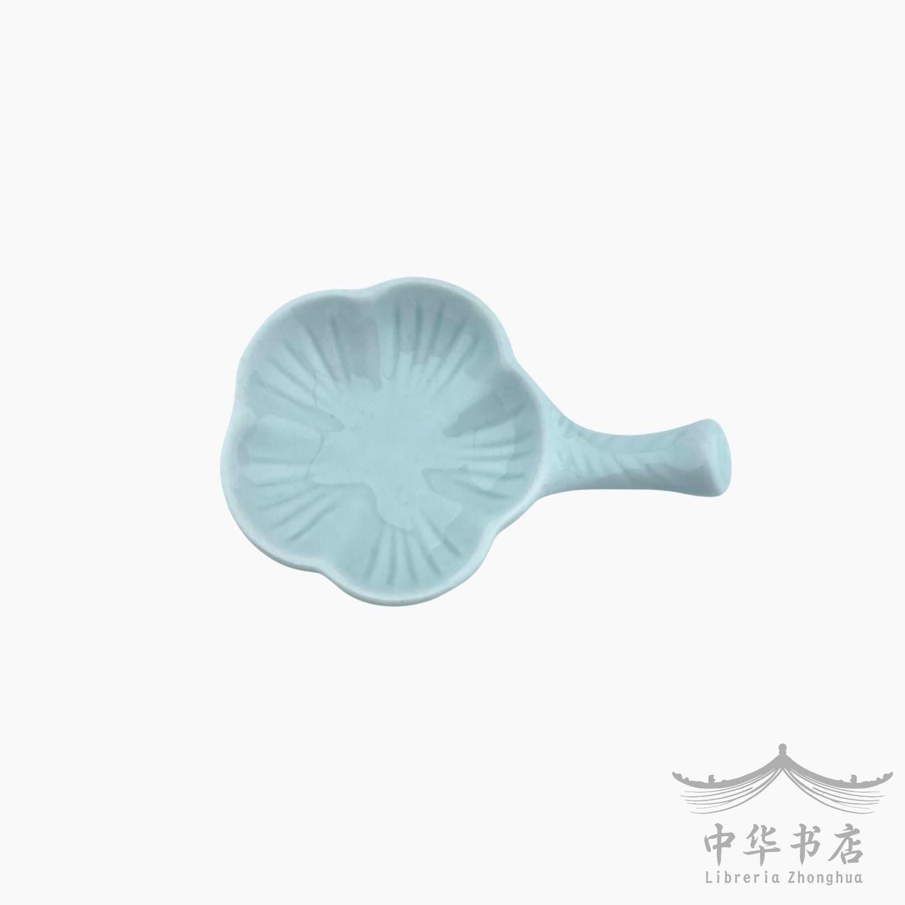 Posapinceles con tintero azul