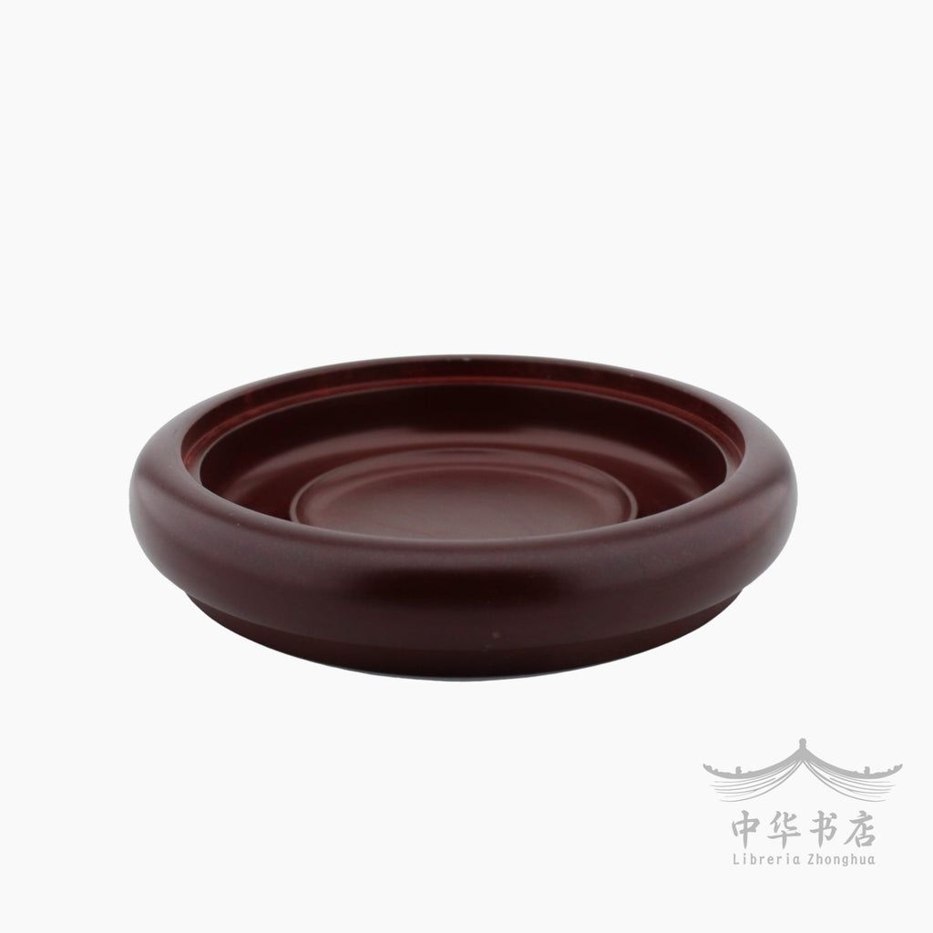 Tintero redondo con grabado