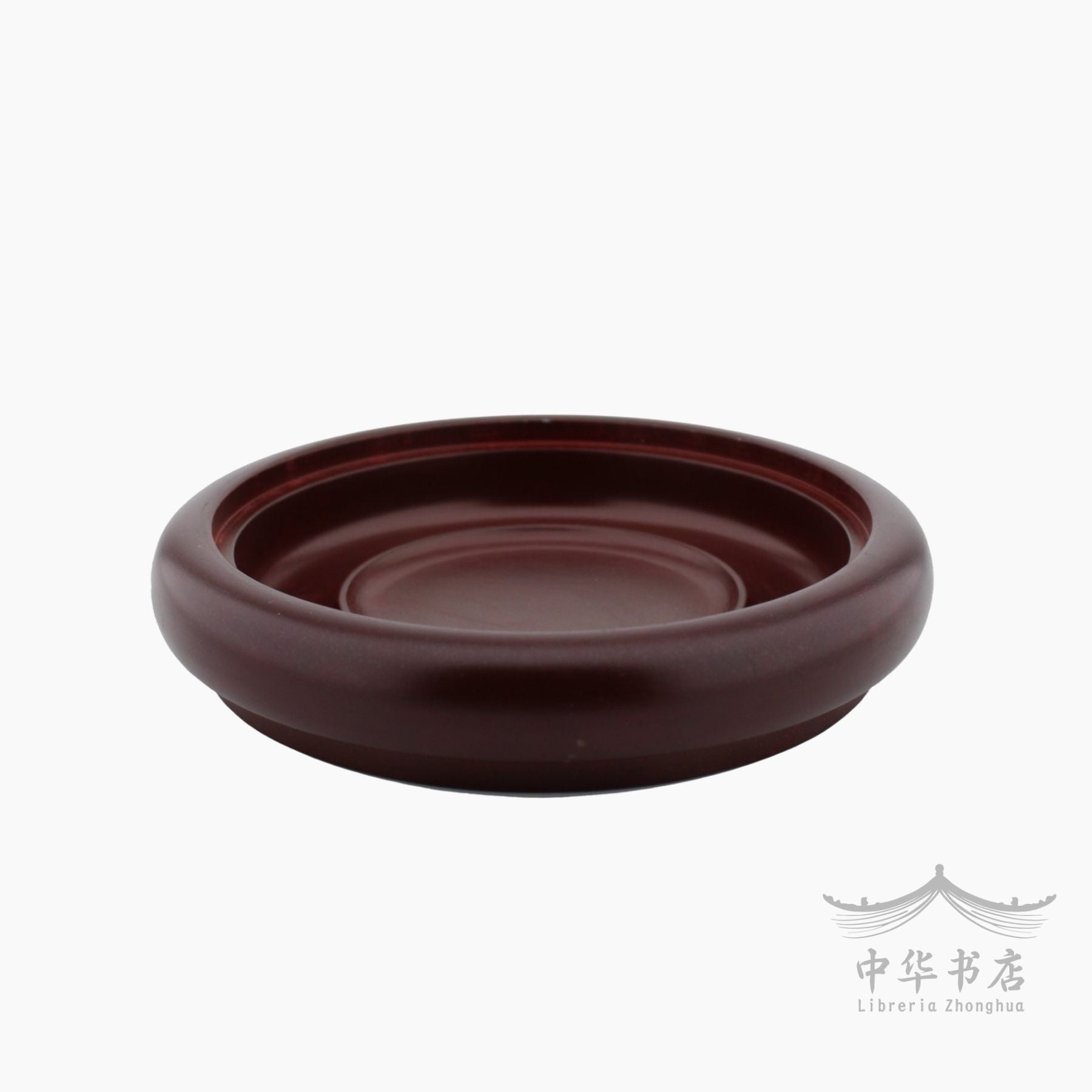 Tintero redondo con grabado