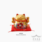 Gato de la suerte dorado - pequeño